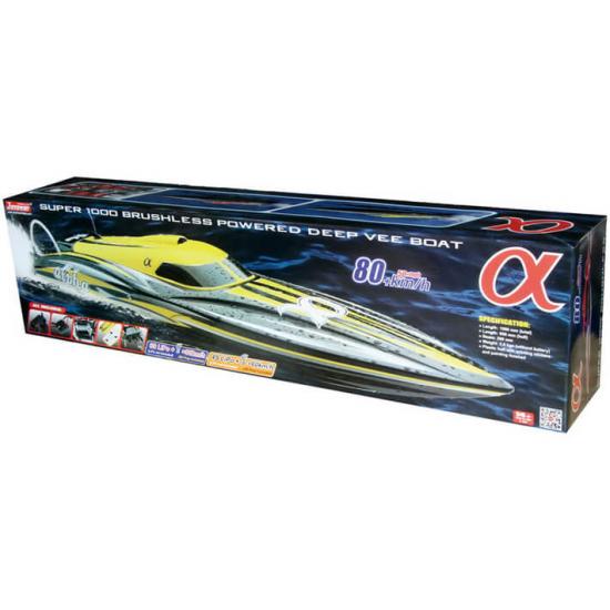 Joysway Alpha Brushless Race Boat - ARTR - Yellow