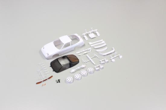 Kyosho Body Shell - Nissan 180Sx Mini-Z + Rims (White Body)