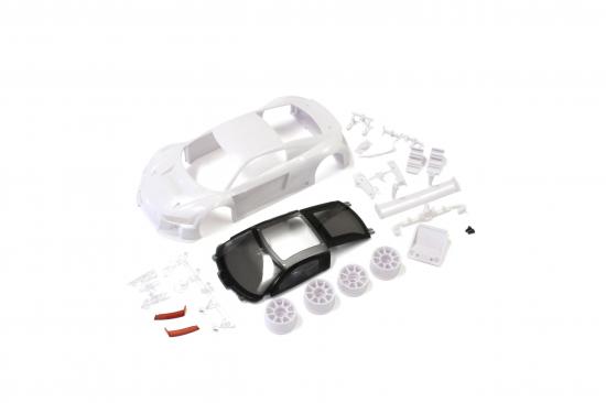Kyosho Body Shell - Audi R8 Lms 2015 Mini-Z + 2WD Rims (White Body)