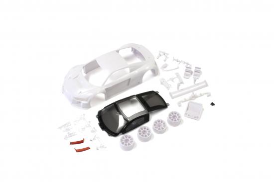 Kyosho Body Shell - Audi R8 Lms 2015 Mini-Z + 2Wd Rims (White Body)