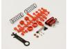 Kyosho Front Shock Set (2) Tomahawk - Red
