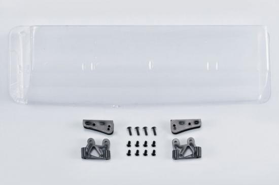Killer Body Clear Lexan Rear Wing + Mounts For 1/7