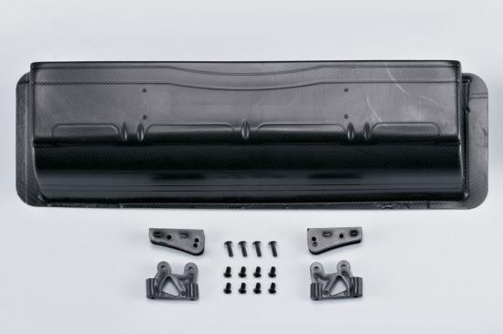 Killer Body Carbonfibre Lexan Rear Wing + Mounts For 1/7
