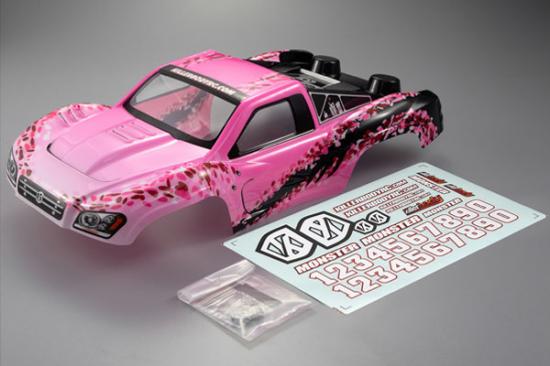 Killer Body SC Truck Finished Body Lady Flower Pattern