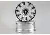 Killer Body Wheel 3mm Offset Chrome 10-Spoke 1:10 Tc (4)