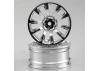 Killer Body Wheel 3mm Offset Chrome 10-Spoke 1:10 Tc (4)