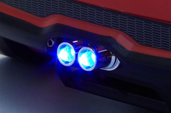 Killer Body Chrome Double Exhaust Pipe W/O LED