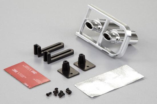 Killer Body Chrome Type A Oval Exhaust Pipe W/O LED