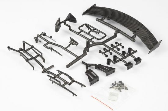 Killer Body 1:10 Tc Basic Plast Ic Parts (Carbon Fiber Finish)