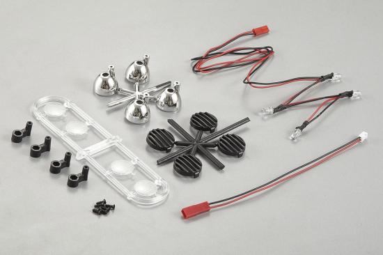 Killer Body Black Spot Lights W/LED Unit Set (4)