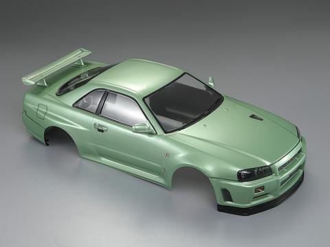 Killer Body Nissan Skyline R34 195mm Finished Body-Green