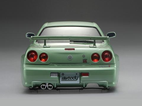 Killer Body Nissan Skyline R34 195mm Finished Body-Green