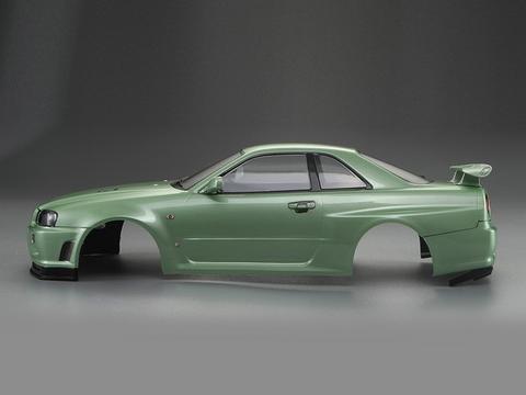 Killer Body Nissan Skyline R34 195mm Finished Body-Green