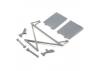 Rear Tower Support - X-Bar - Mud Guards - Gray: Rock Rey