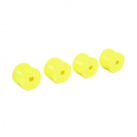 FR/RR Wheel - Yellow (4): Mini-T 2.0