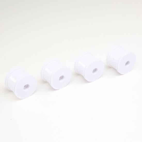 FR/RR Wheel - White (4): Mini-T 2.0