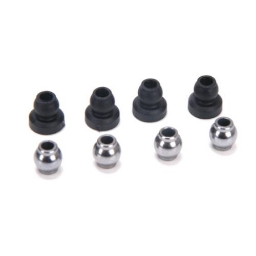 1:10 Competition Crawler Upper Shock Bushings & Lower Shock Pivot Ball (4)