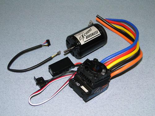 Exceed 1:10 Brushless Combo - 80A Pro ESC With 6.5T Sensored Motor
