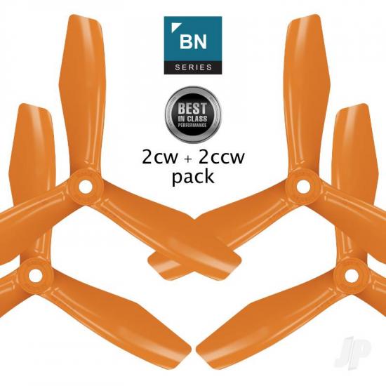 Master Airscrew BN-3blade-FPV - 6x4.5 Prop Set x4 Orange