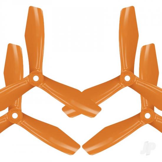 Master Airscrew BN-3blade-FPV - 6x4.5 Prop Set x4 Orange