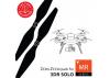 Master Airscrew 3MR-SL - 3-Blade 9x4.5 Prop C Set x4 Orange, Built-in Nut for 3DR SOLO