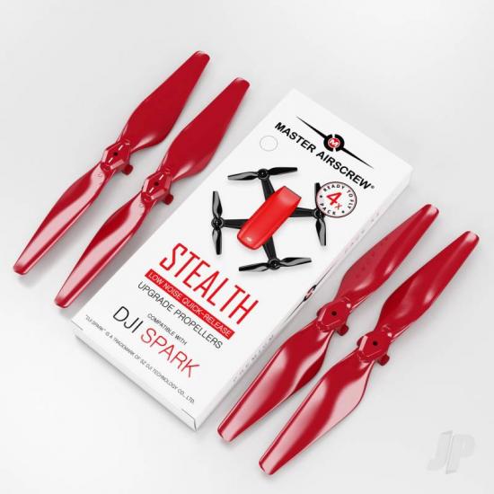 Master Airscrew MR-SPARK - 4.7x2.9 Prop Set x4 Red
