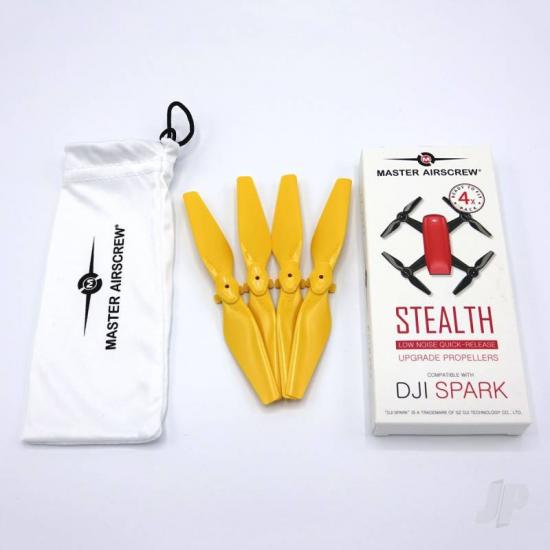 Master Airscrew MR-SPARK - 4.7x2.9 Prop Set x4 Yellow