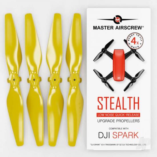 Master Airscrew MR-SPARK - 4.7x2.9 Prop Set x4 Yellow