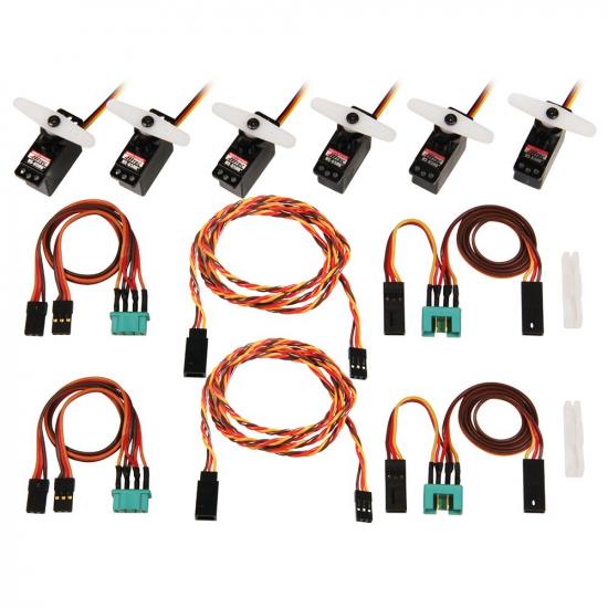 Multiplex Complete Servo Set with Cables M6 / UNI LENTUS