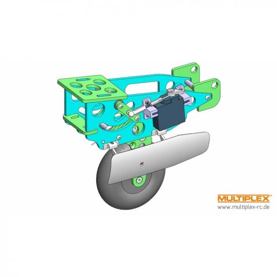 Multiplex Retractable landing gear for Lentus