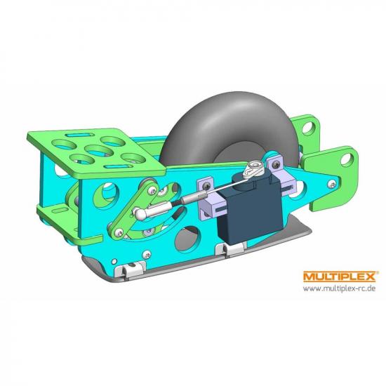 Multiplex Retractable landing gear for Lentus