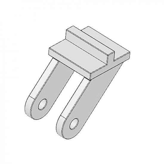 Multiplex Horn Twin 10x20and pushrod connector, 2pcs