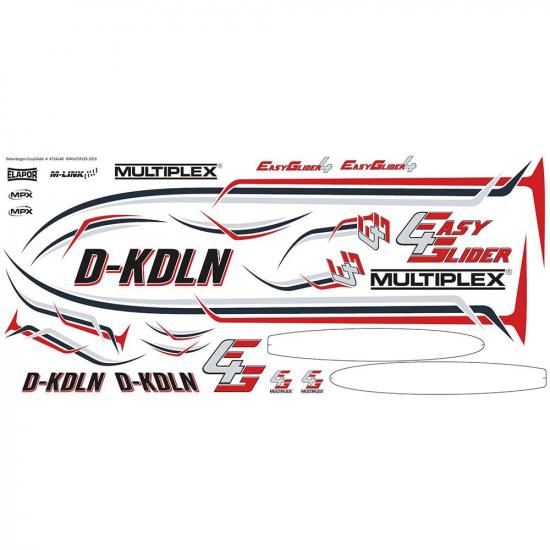 Multiplex Decal Sheet EasyGlider4