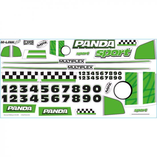 Multiplex MPX Panda Decal Set 724649