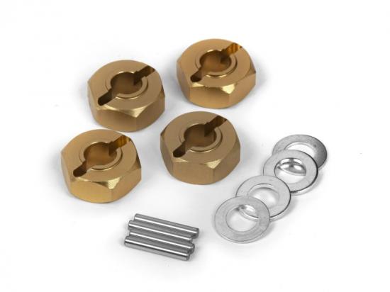 Aluminium 12mm Wheel Hex Hub Set (4)