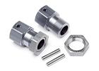 Wheel Hexes, Pins & Nuts (2) (Blackout MT)