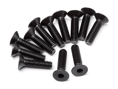 Flat Head Screw M4x16mm 12 Pcs