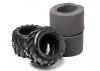 Tyres w/Inserts 2 Pcs (Blackout MT)