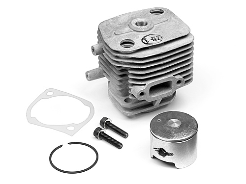 Maverick 2-Bolt Cylinder Head And Piston Set - (No Piston Pin)