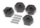 Wheel Hex Adaptors w/Pins 2x10 4pcs (Scout RC)