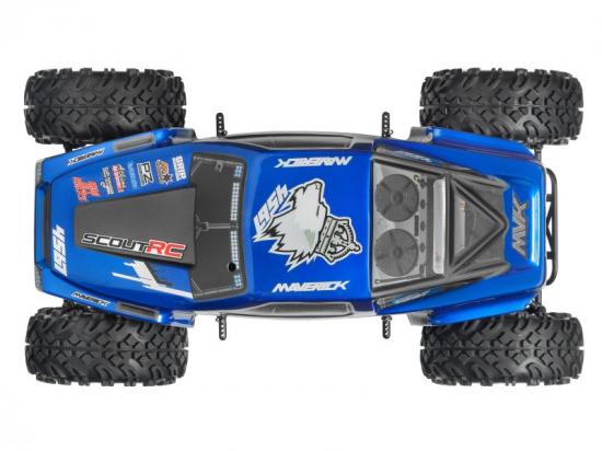 Maverick Painted Scout RC Bodyshell Blue W/Decals