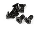 Flat Head Screw M3 x 6mm 6Pcs