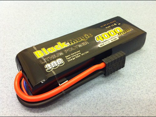 Black Magic 4000mAh 11.1V 30C LiPo - Traxxas Connector