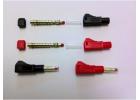 4mm Shielded Gold Plug (Red&Black) 2pr
