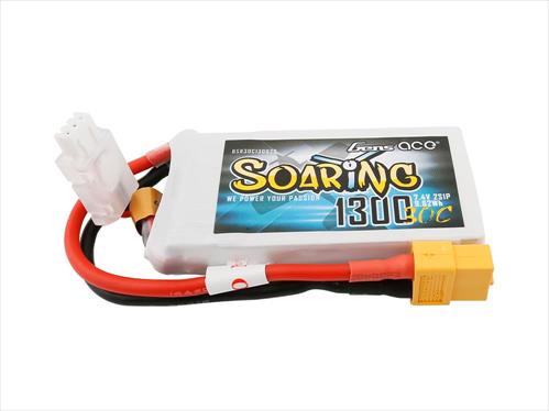 Gens Ace Soaring Series LiPo - 2S 7.4V 1300mAh 30C Soaring - XT60