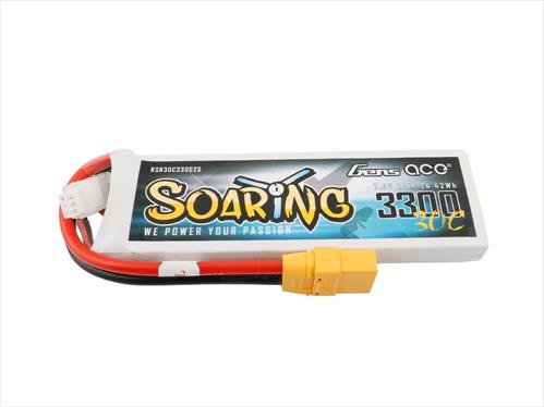 Gens Ace Soaring Series LiPo - 2S 7.4V 3300mAh 30C Soaring - XT90