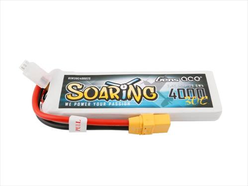 Gens Ace Soaring Series LiPo - 2S 7.4V 4000mAh 30C - XT90