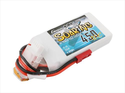 Gens Ace Soaring LiPo 3S 11.1V 450mAh 30C with BEC