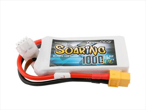 Gens Ace Soaring Series LiPo - 3S 11.1V 1000mAh 30C - XT60