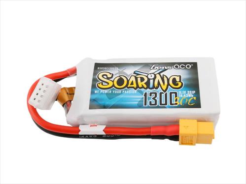 Gens Ace Soaring Series LiPo - 3S 11.1V 1300mAh 30C - XT60